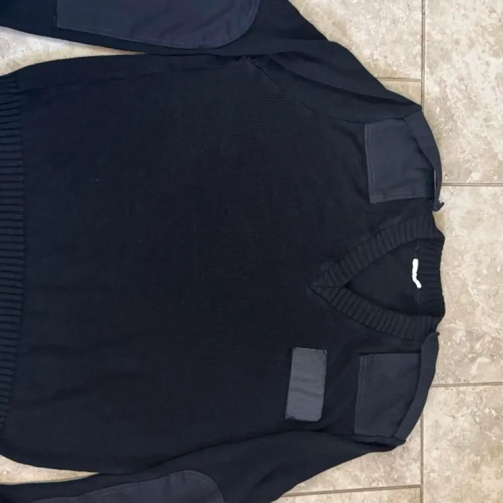 Mens ROTC sweater with panels